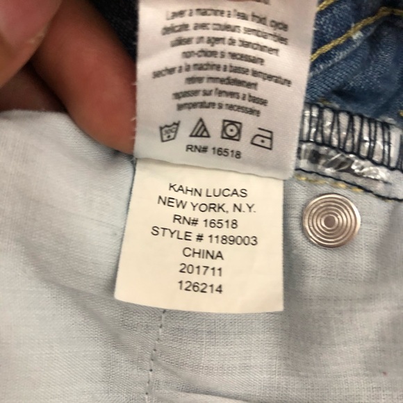 Ob Sess Girls Star Denim Short Size 12 - Picture 6 of 12